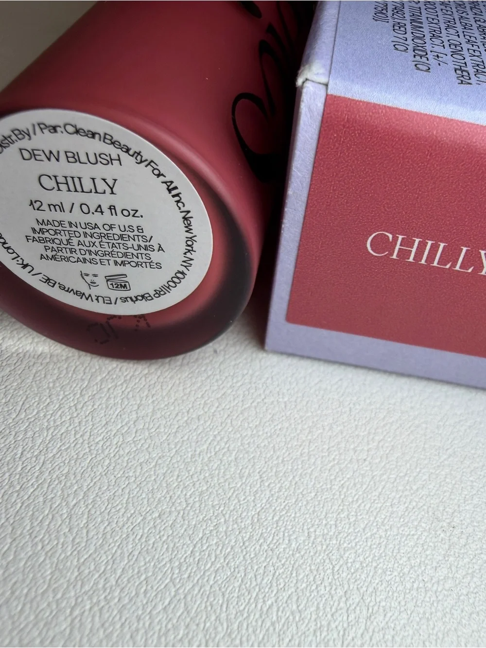 Saie Dew Blush Liquid Cheek Flush - Chilly (mauve) .4 floz